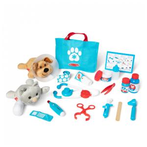 Kit Veterinário Infantil Divertido com 24 Peças para Exames e Tratamentos em Animais de Estimação, Melissa & Doug