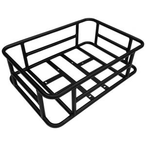 Cesta dianteira para bicicleta Jasion aço preto média 32×30×15cm capacidade 13kg para pets, compras e uso urbano