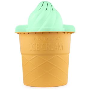 Sorveteira Elétrica com Capacidade de 4L e Livro de Receitas, 110v, NOSTALGIA , Verde