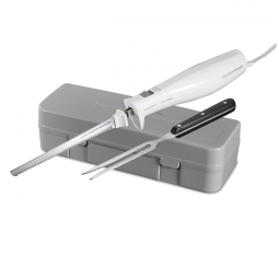 Conjunto de Facas Elétricas Hamilton Beach para Cortar Carnes, Aves, Pães, Artesanatos e Mais! Lâminas de Aço Inox, Design Ergonômico