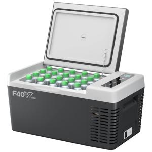 Mini Geladeira, Cooler Automotiva Elétrico Portátil 18L, 110v, F40C4TMP JSOUN002, Preto