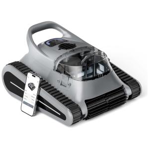 Robô Aspirador de Piscina para Piscinas Acima do Solo, Sem Fio Seauto, 150 min de Autonomia, Indicador LED,Estacionamento Automático