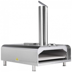 GYBER Forno de Pizza Portátil a Carvão com Termômetro e Acessórios, Aço Inox