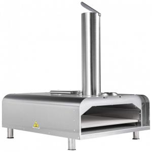 GYBER Forno de Pizza Portátil a Carvão com Termômetro e Acessórios, Aço Inox