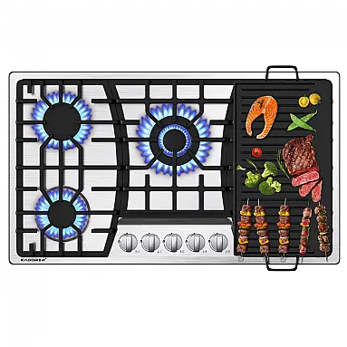 Cooktop a gás 5 bocas