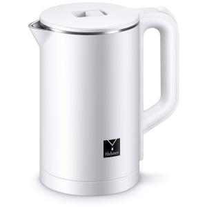 Chaleira Elétrica, Capacidade 1.7 L, Aço Inoxidável, Desligamento Automático, 1500W, Branca, 110v, YABANO, Branco