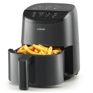 Fritadeira Elétrica AirFryer 4 em 1, 2,1L com Painel Digital e Cesto Antiaderente, 110V, COSORI, Cinza