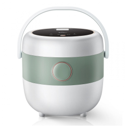 Panela de Arroz Antiaderente 1,6L com Aquecimento 3D e Lógica Difusa, 110V, Bar, Branco