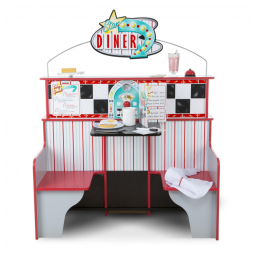 Kit Restaurante Star Diner Infantil com Dupla Face para Crianças Acima de 3 Anos, Melissa & Doug