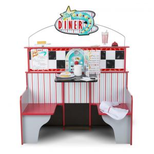 Kit Restaurante Star Diner Infantil com Dupla Face para Crianças Acima de 3 Anos, Melissa & Doug