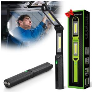 Luz de trabalho LED 27W 1500 Lúmens com 3 Bases Magnéticas Recarregável USB, ROPELUX SN00GZ03, Verde