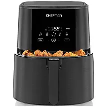 Fritadeira Elétrica Air Fryer 5L de Capacidade com Painel de Controle Digital, 1500W, 110V, CHEFMAN TurboFry, Preto