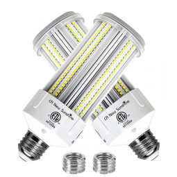 Lâmpada de Milho LED Equivalente a 1000W, Kit com 2 Unidades 100W 15000LM 5000K Branco Luz do Dia, Base E26E39, CA New Sunshine