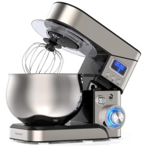 Batedeira de Mão 6 Velocidades, com 4 Acessórios, Aço Inoxidável, 5 Litros, 1200W, 110v, LILPARTNER SC 205E, Prateado