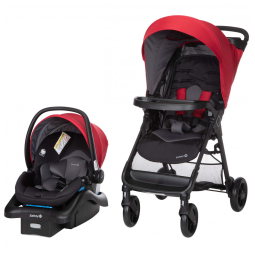 Carrinho de Bebê com Cadeira para Carro OnBoard 35 LT Safety 1st, Vermelho