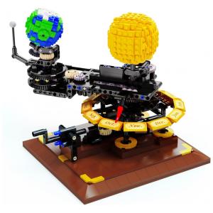 Kit de Construção Sistema Solar, 865 Peças, IIXEAL C71004W, Preto