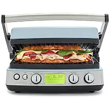 Grill Elétrico 7 em 1 com Dois Conjuntos de Placas de Waffle para Grelha e Tesoura de Sombra Ajustável, 110V, GreenPan, Azul Claro