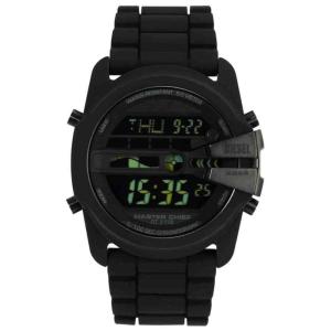 Relógio Masculino Digital com Pulseira de Silicone, Diesel DZ2158, Preto