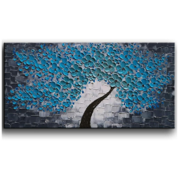 YaSheng Art Quadro Decorativo Pintado à Mão 3D Abstrato 60 x