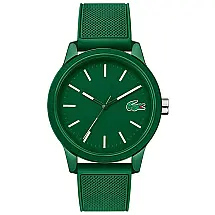 Relógio de quartzo japonês TR90 masculino com pulseira de borracha, 20 modelo, LACOSTE 2010985