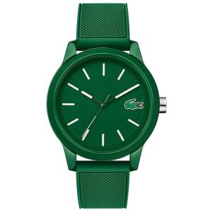 Relógio de quartzo japonês TR90 masculino com pulseira de borracha, 20 modelo, LACOSTE 2010985