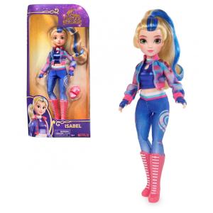 Boneca Isabel de 24 cm com 5 Acessórios de Moda e Ferramenta de Modelagem para Crianças de 4 Anos ou Mais, Academia Unicórnio, Azul e Roxa