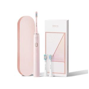 Escova de Dentes Elétrica Recarregável com 4 Modos, Motor 39.600 VPM, SOOCAS X3U, Rosa
