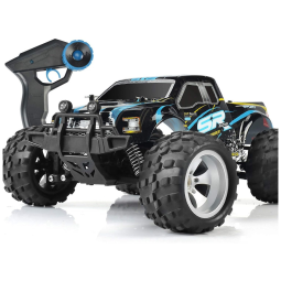 Carrinho de Controle Remoto 4x4, com Luzes de LED, Recarregável, DOUBLE E, Preto