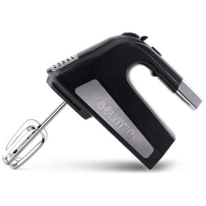 Batedeira de Mão com 6 Velocidades e Acessórios de Aço Inox, 300W, 110v, GOURMIA GHM2530, Preto