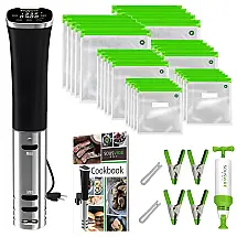 SOUSVIDE ART Termocirculador Elétrico com Controle de Temperatura e Temporizador, 800W, 110V, Preto