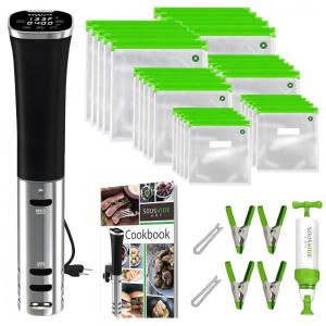 SOUSVIDE ART Termocirculador Elétrico com Controle de Temperatura e Temporizador, 800W, 110V, Preto