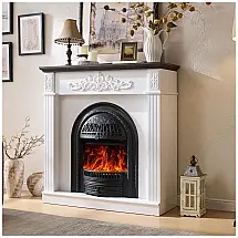 Lareira Elétrica FFBCFDK 114x116cm 1400W Chamas 3D TV Stand Farmhouse 110V