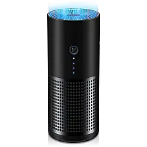 OVPPH Mini Purificador de Ar Automático com Filtro HEPA, Área de 10 m2, 110V, Preto