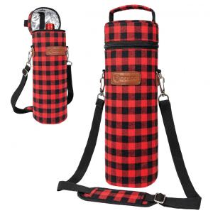 Bolsa de Vinho OPUX para 1 Garrafa, Térmica e Isolada, com Alça de Ombro - Presente Perfeito para Mulheres e Homens Amantes de Vinho!