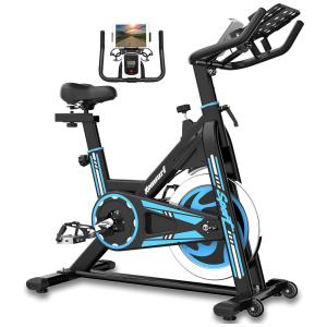Bicicleta Ergométrica GOFLYSHINE com Assento e Guiador Ajustáveis, Azul