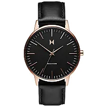 Relógio Feminino Analógico Vintage Quartzo de Aço Inoxidável, MVMT MB01 RGBL, Preto