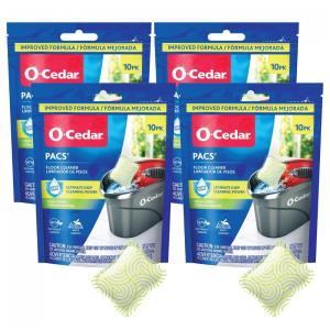 Limpa Piso Feito com Ingredientes Naturais 4 Pacote com 10 UN, O Cedar, Fragrância Citrus