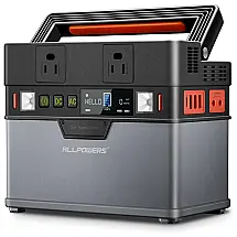 ALLPOWERS Estação de Energia Portátil 372W Saída 12V, 15A DC e USB Carga Rápida Recarga 3 em 1 Conexão Bluetooth
