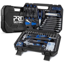 Kit de Ferramentas com Maleta de zenamento, 148 Peças, PROSTORMER, Azul