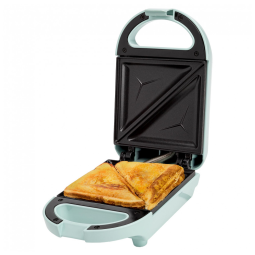 Máquina de Sanduíche Mini Tasty, Faça Sanduíches, Paninis, Queijos Grelhados, Sobremesas, Resultados Rápidos, Limpeza Fácil, 600W
