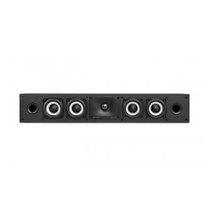 Caixa central slim Polk Audio Monitor XT35, 2 vias com quatro woofers de 7,6 cm, preto fosco