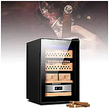 Umidor Elétrico JTYMZYY 50L Preto Madeira de Cedro com Controle Touch 240V