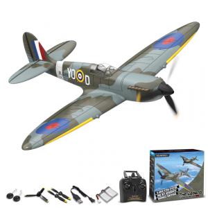 Avião de Controle Remoto com Sistema de Estabilização Xpilot e Acrobáticas, VOLANTEXRC Spitfire V2, Verde