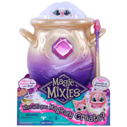 Magic Mixies Brinquedo de Pelúcia 20cm com Mais de 50 Sons e Reações, Rosa
