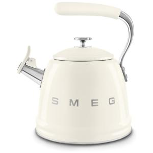 Chaleira SMEG Retro para Fogão 2,4 Litros Creme
