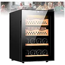 Humidor Elétrico JTYMZYY Gabinete para 200-300 Charutos Controle de Temperatura e Umidade 240V