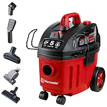 Aspirador de Pó VF408 Seco e Úmido 15L, 5 Pico HP com Extensores, 110v, VACMASTER, Vermelho