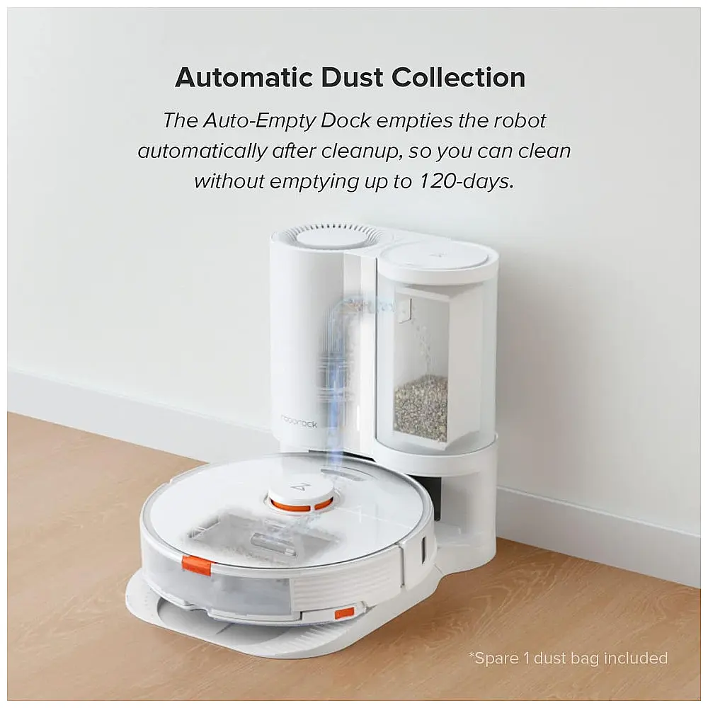 Aspirador de Pó Robô Roborock S7 com Mapeamento Multinível e Sucção Forte 2500PA, 110V, Branco — foto 2