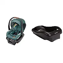 Cadeirinha Maxi-Cosi Mico Luxe+ Verde Essencial Recém-nascido a 13,6 kg com Base Dupla ISOFIX