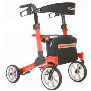 Andador para Idosos e Adultos, até 136 Quilos, KOOSOM, Vermelho